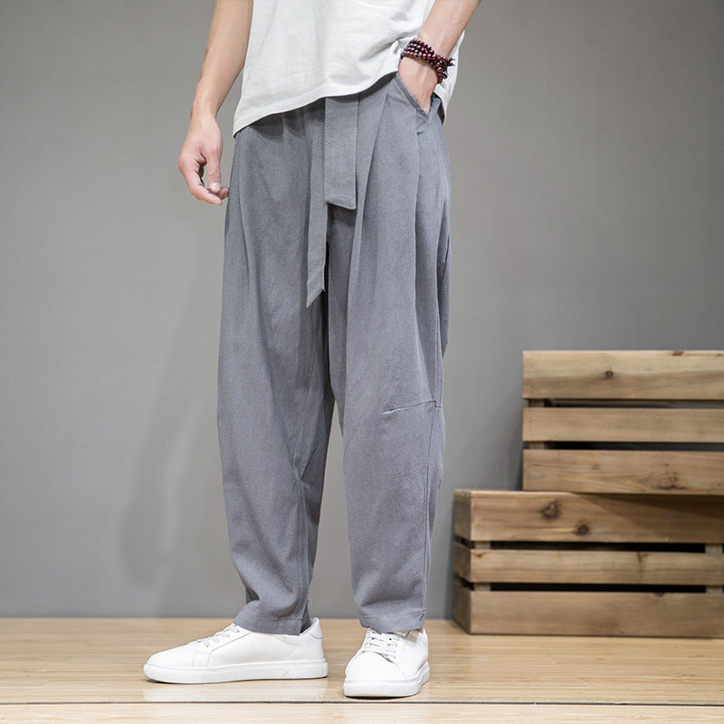 Arnett - Khaki Leinenhose für Herren