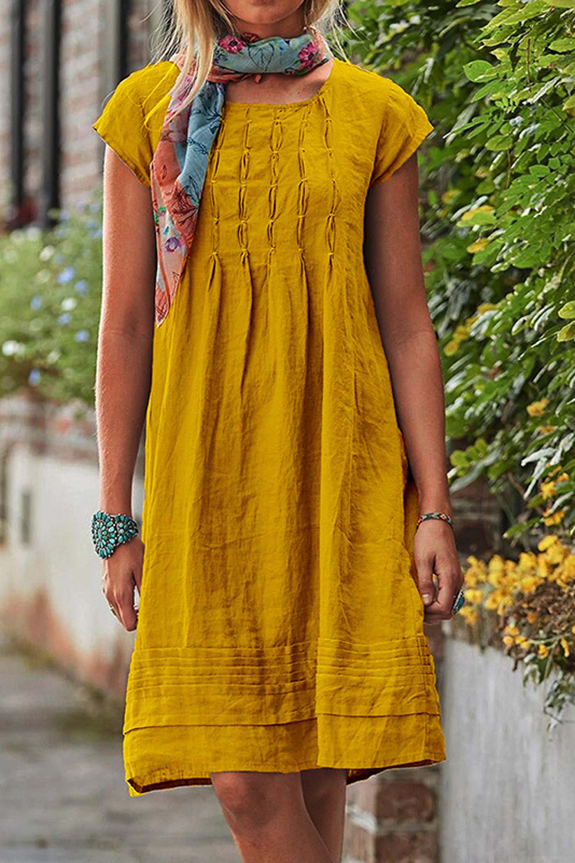 Mabel - Vintage Braun Retrokleid