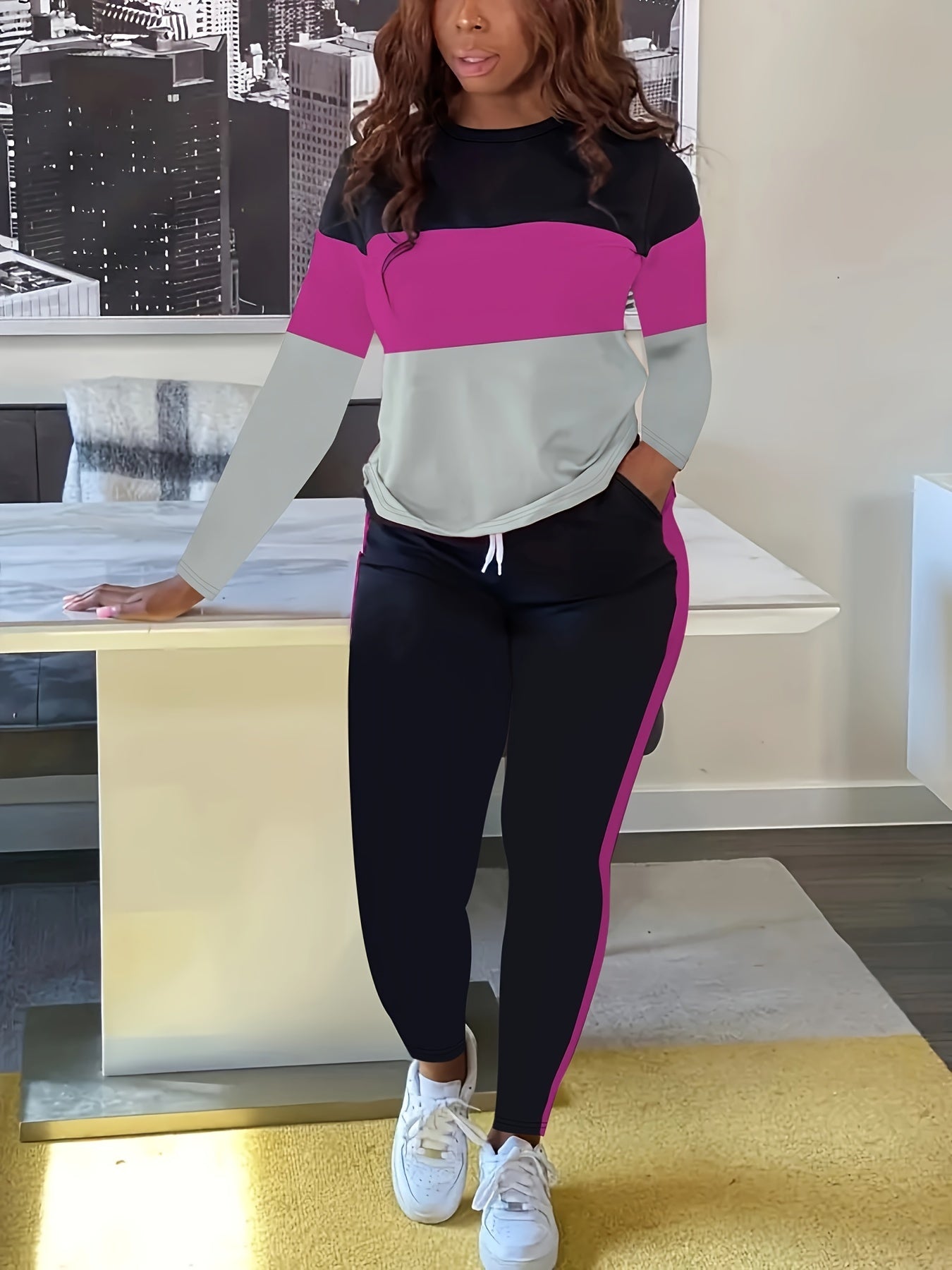 Rosa Colorblock-Set - Clara