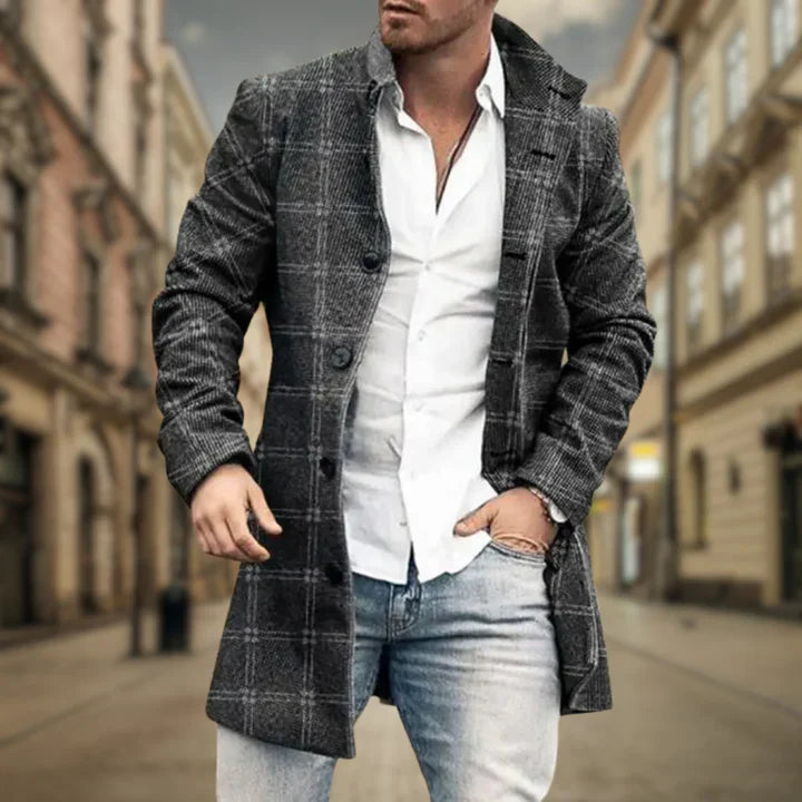 Eleganter Mantel Grau - Victor