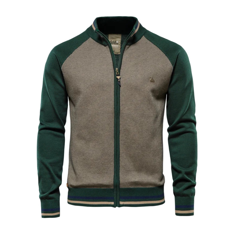 Grüne Herren Baseball Jacke – Finn