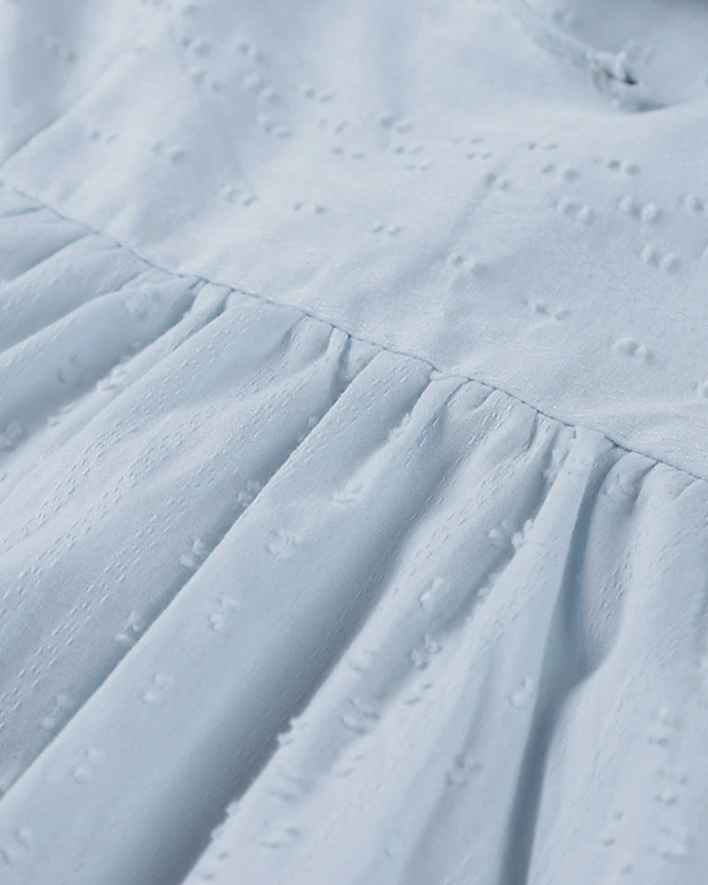 Kalena - Blaues Strandkleid mit Tasche