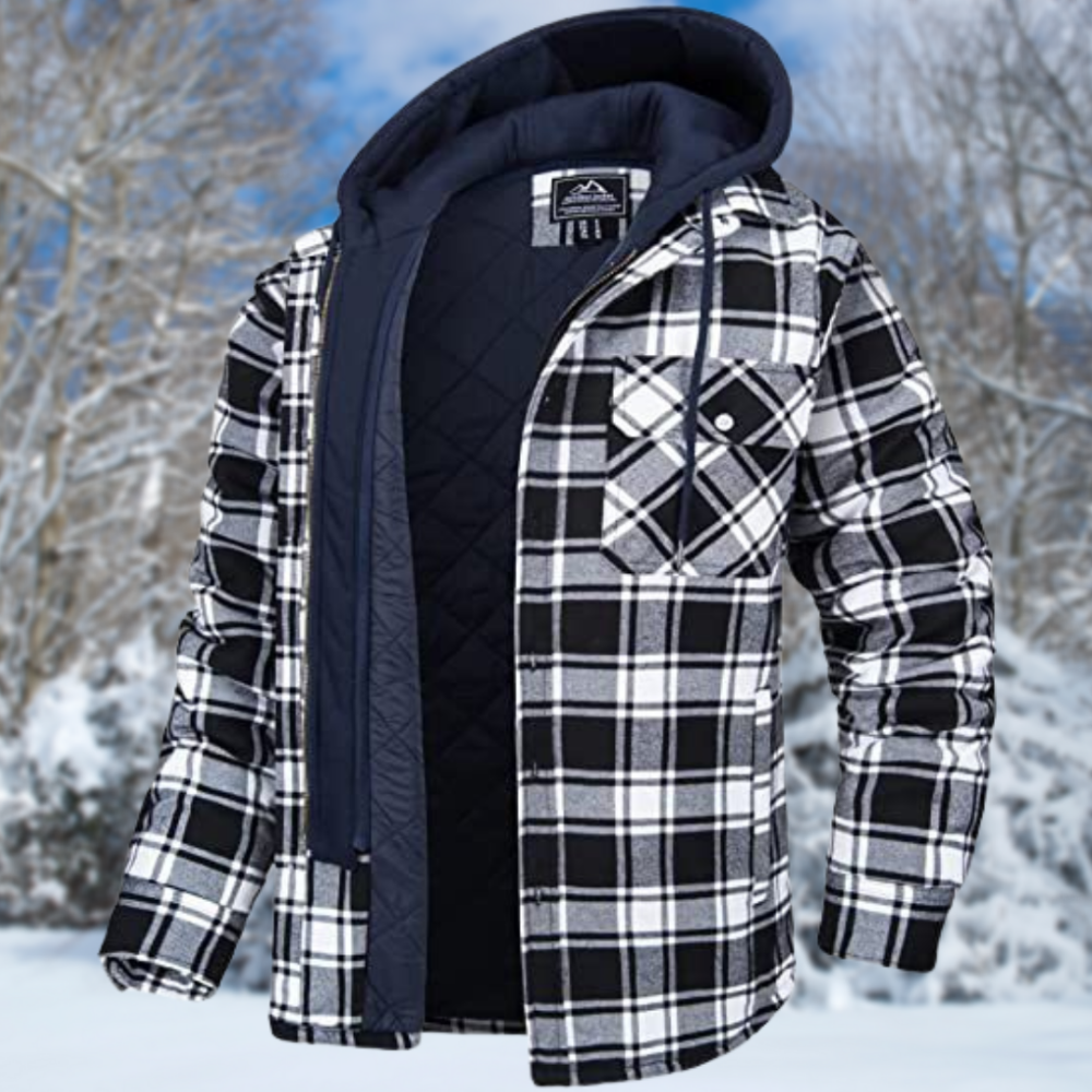 Winterjacke Schwarz-Weiß - Jonas