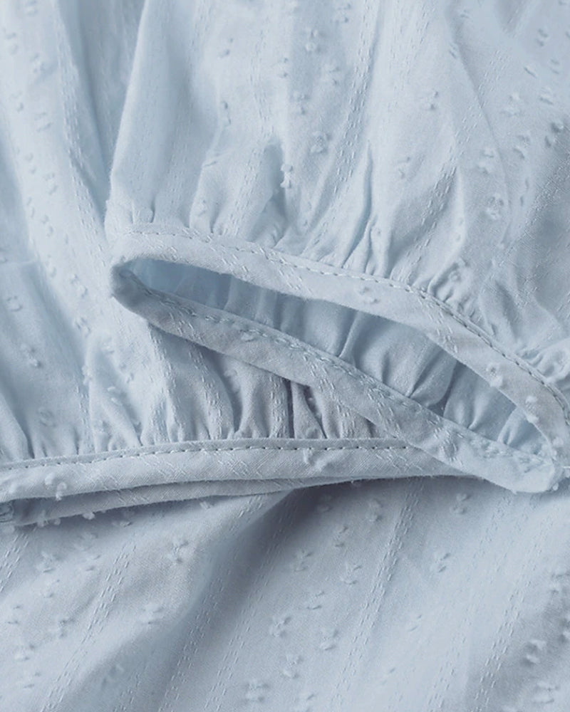 Kalena - Blaues Strandkleid mit Tasche