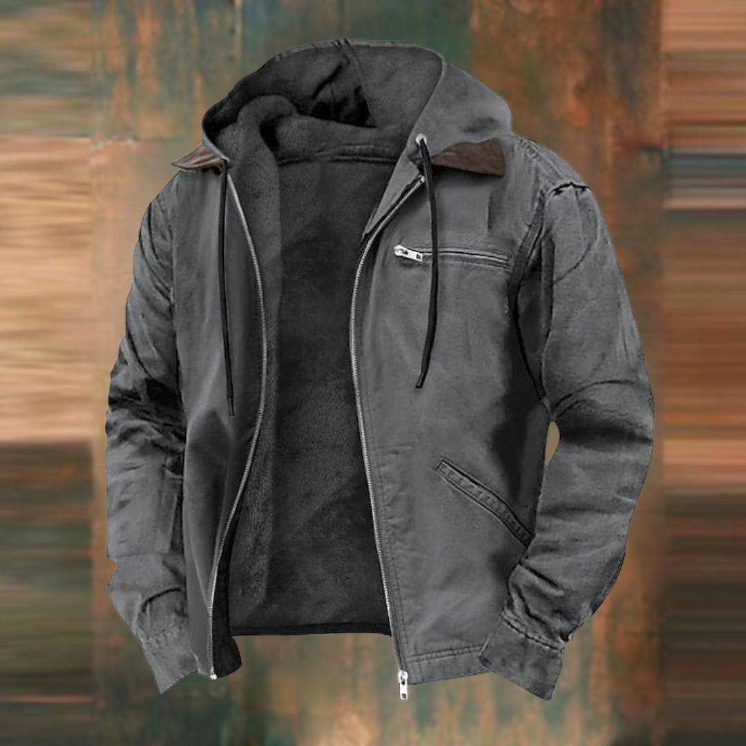 Braune Jacke mit Kapuze - Elias