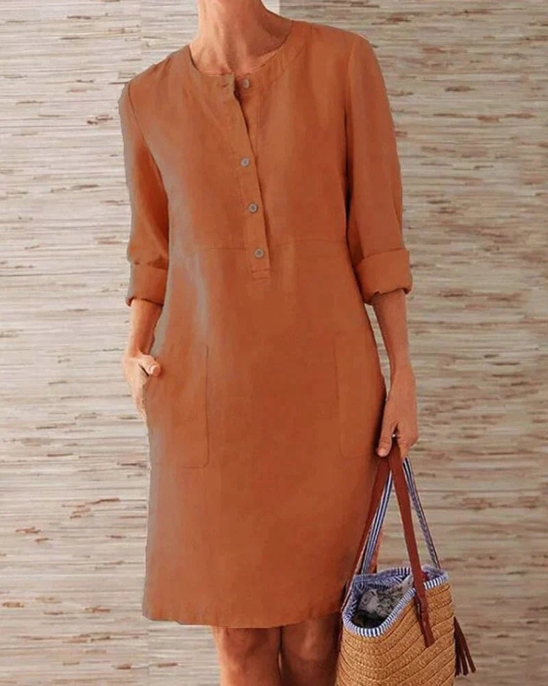 Florencia - Marineblau Elegant Kleid