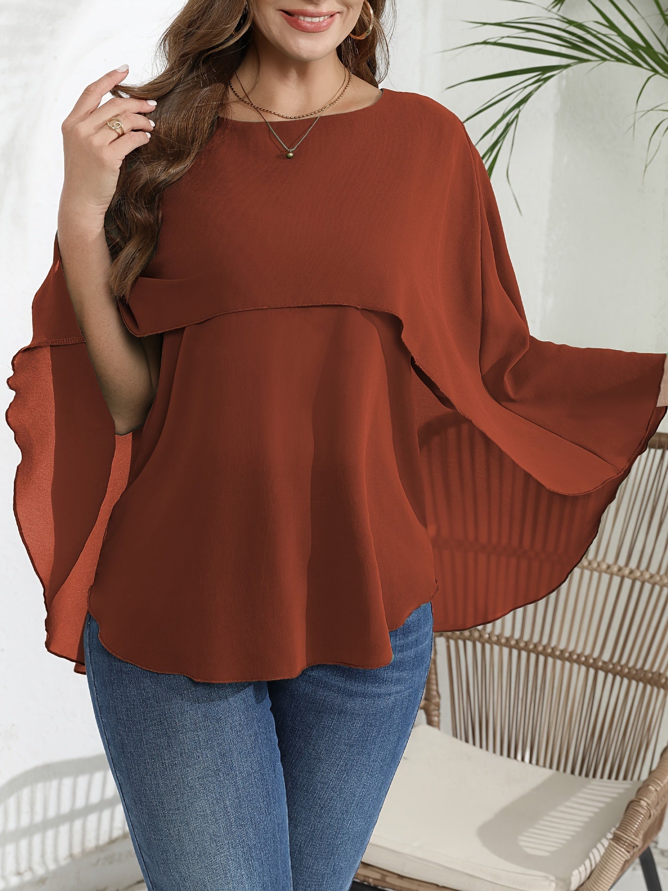 Grüne Mesh-Bluse - Elena