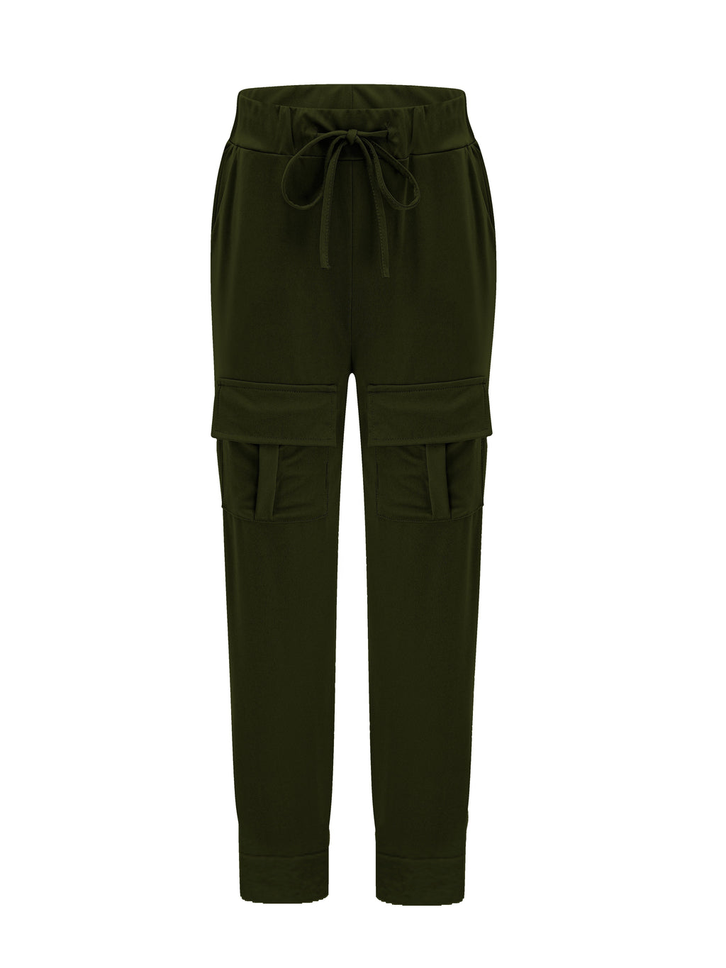 Dunkelgraue Plus Size Cargo Hose - Lina