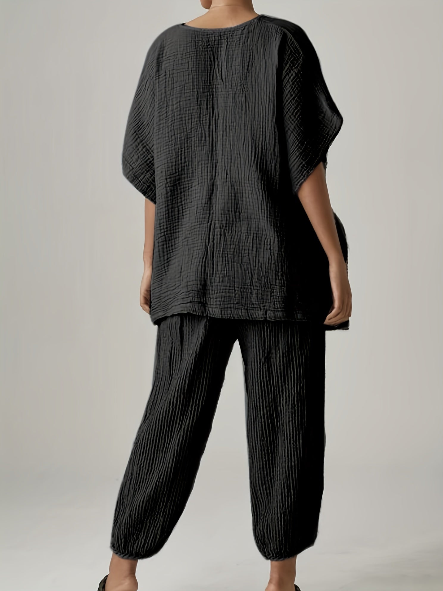 Silbergraues Casual Set - Eva