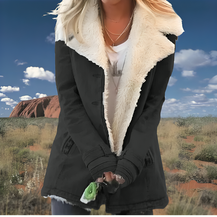 Gemütliche Jacke in Olivgrün - Lara
