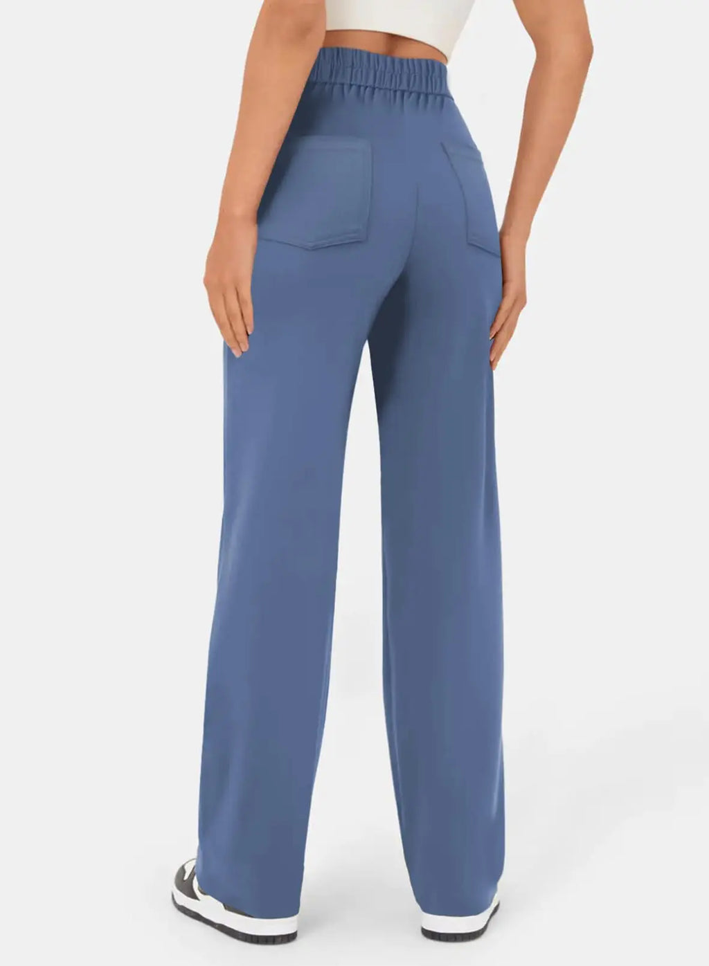 Nora - Schwarze lässige Weite Hose