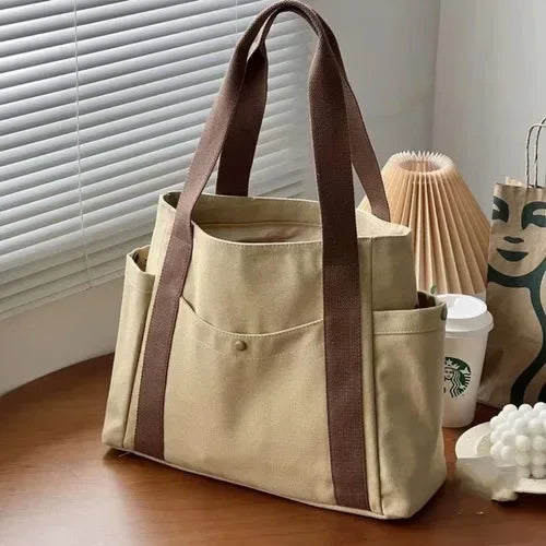 Weiße Canvas-Tasche - Corina