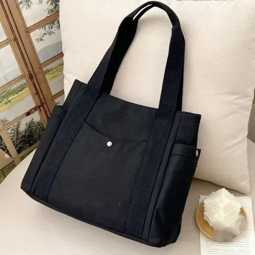 Weiße Canvas-Tasche - Corina