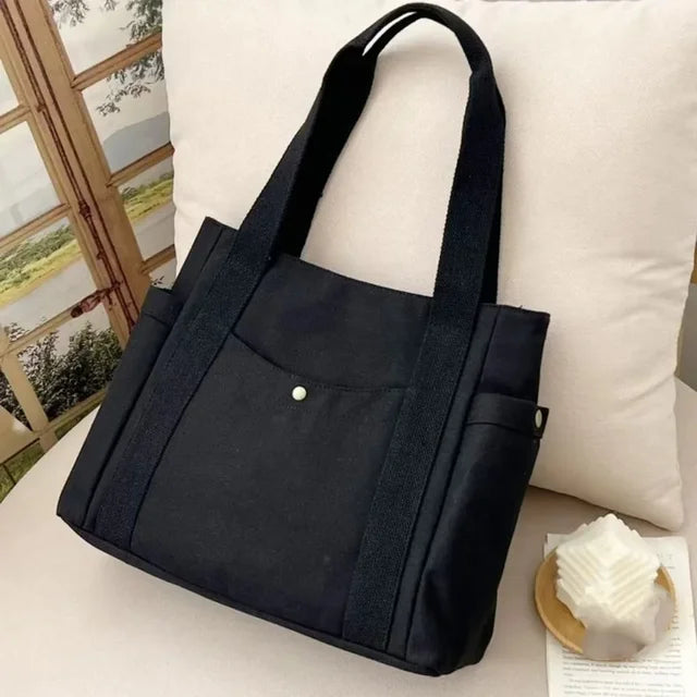 Weiße Canvas-Tasche - Corina