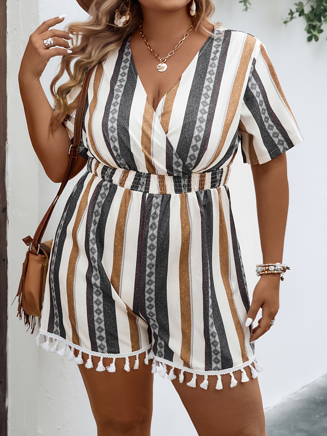 Gestreifter Romper - Mila