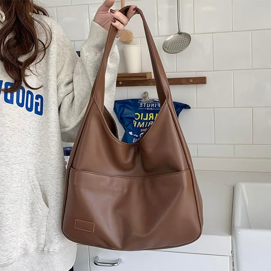 Burgunderrote Schultertasche - Elin
