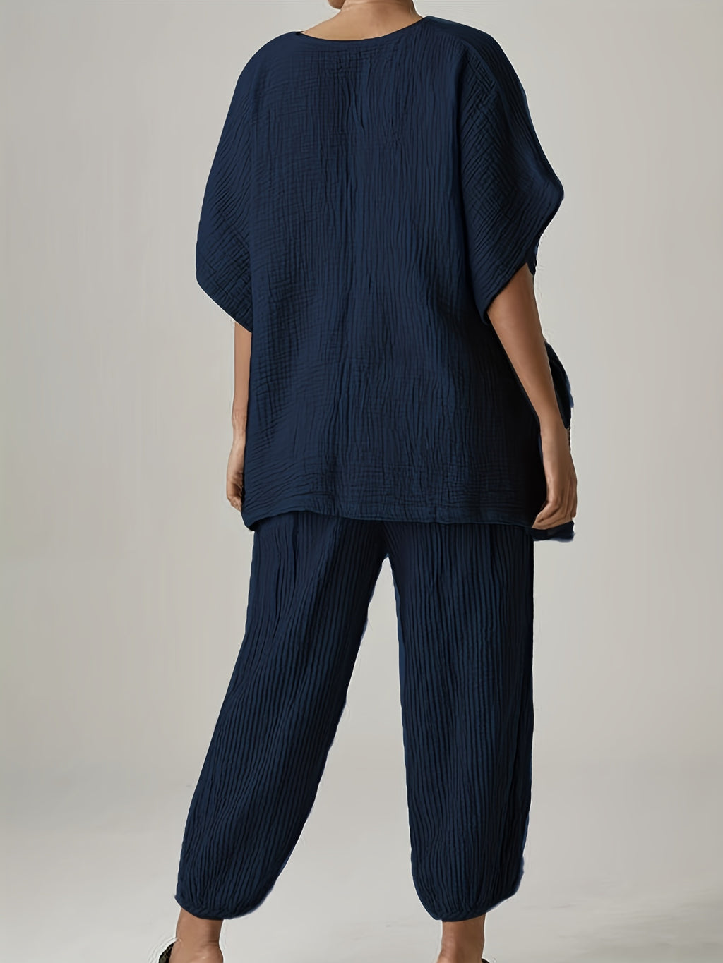 Silbergraues Casual Set - Eva