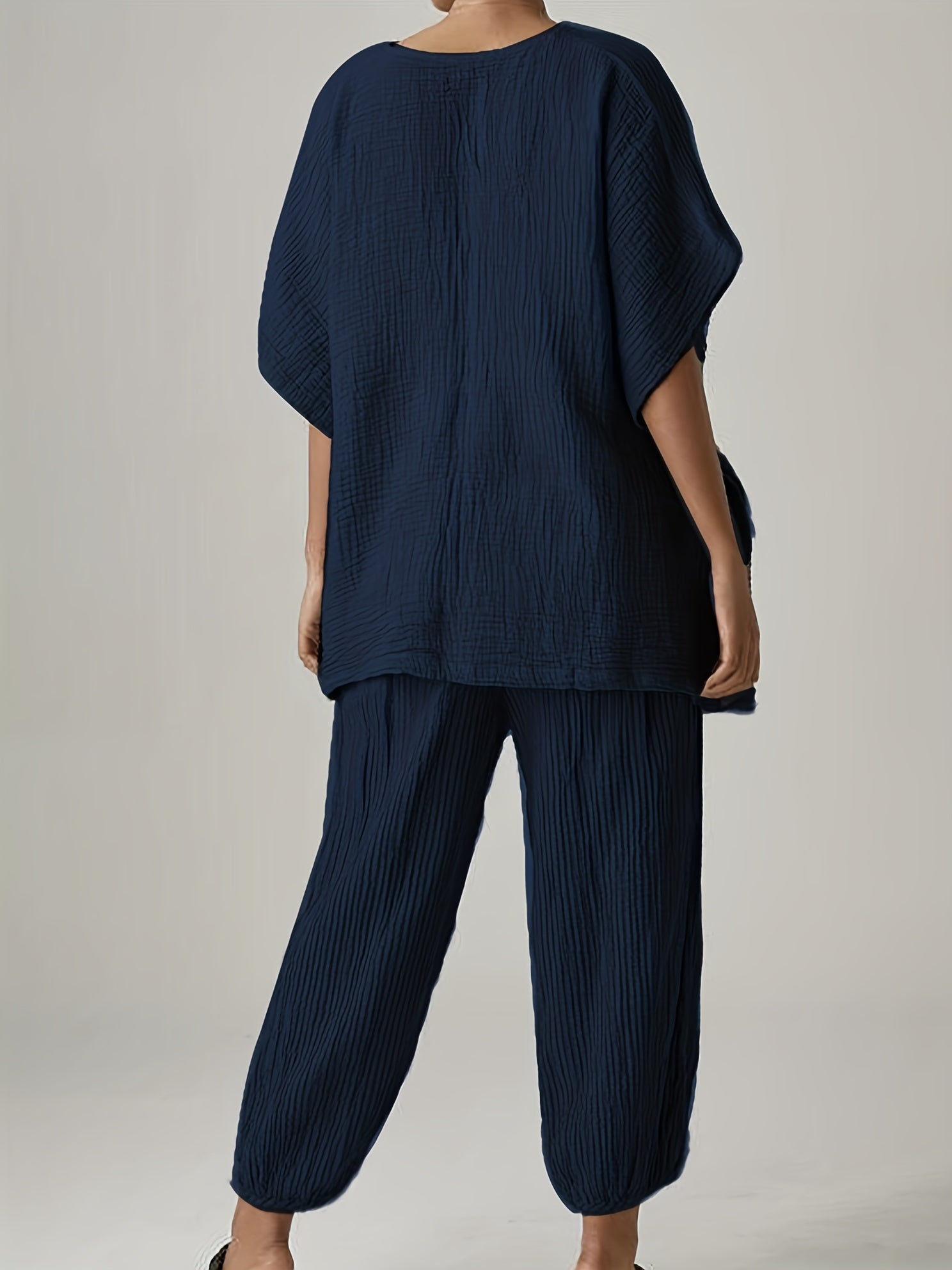 Silbergraues Casual Set - Eva