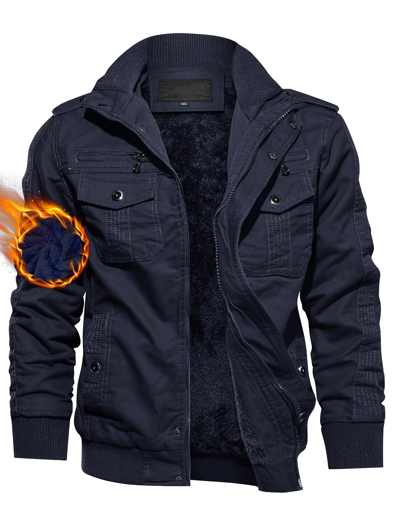 Schwarze Winterjacke Explorer – Sam