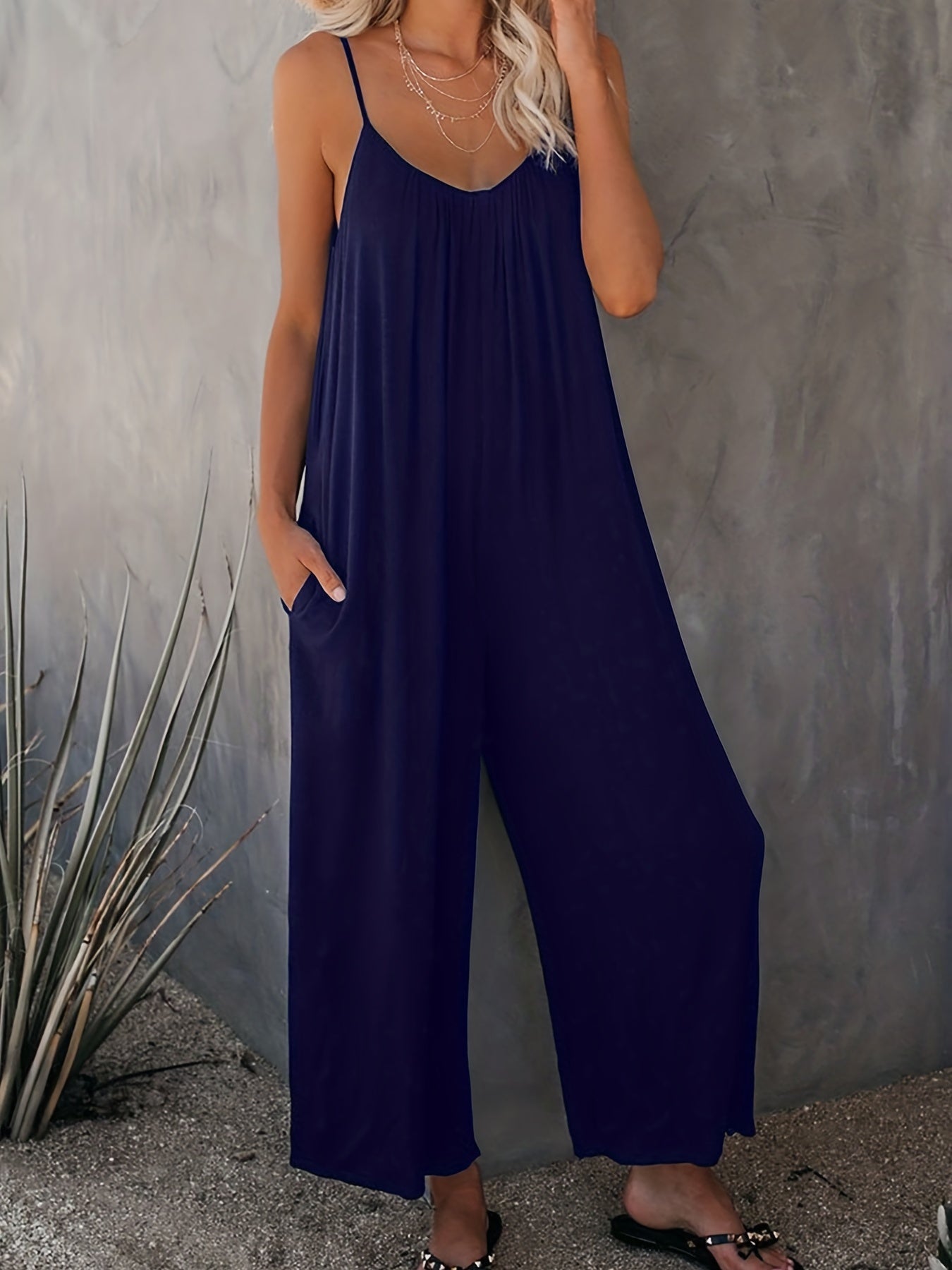 Schwarzer Jumpsuit - Lara