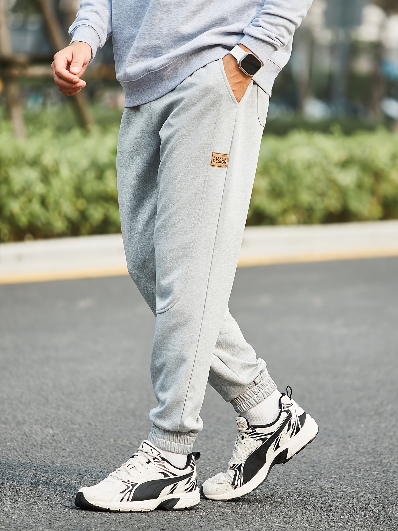 Graue Jogginghose mit Kordelzug - Dane