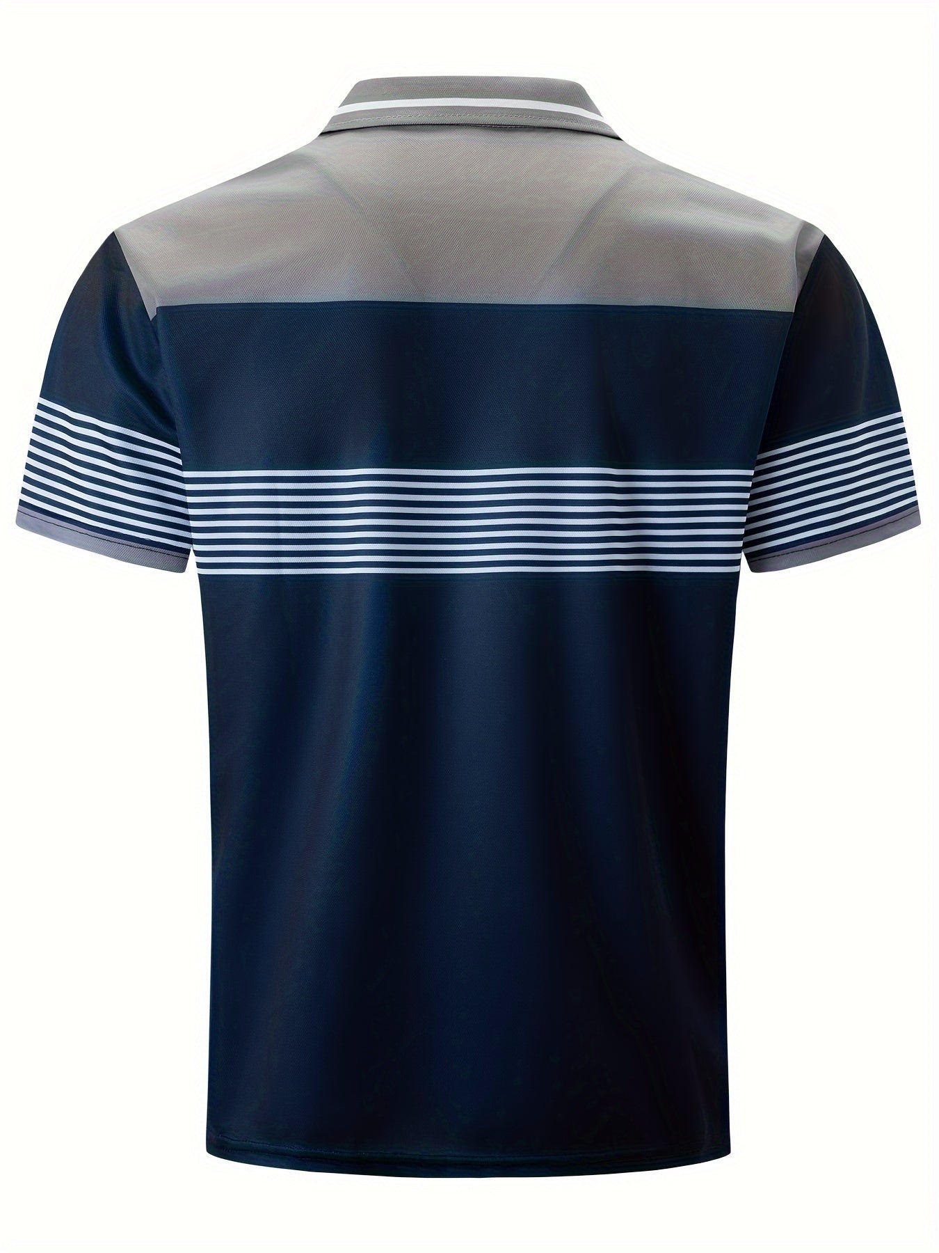 Marineblaues Color Block Golfshirt - Tom