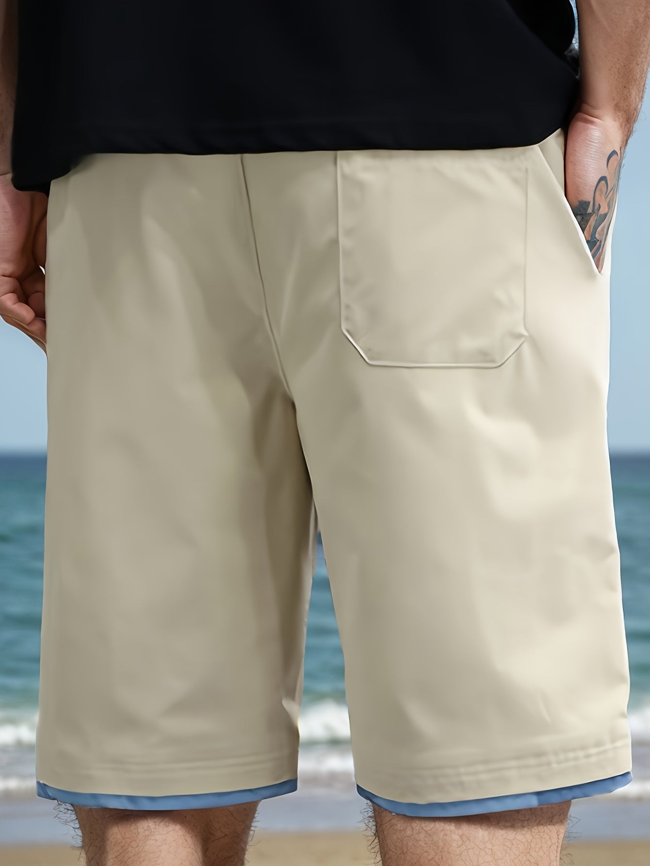 Schwarze Trend-Cargo-Shorts - Richmond
