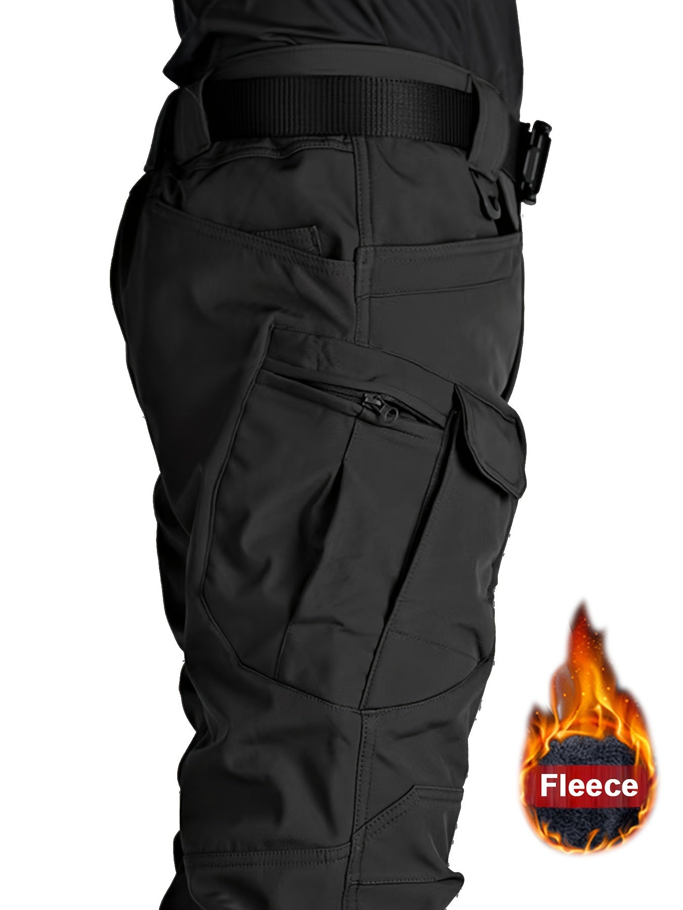 Schwarze Thermo-Cargohose - Lars
