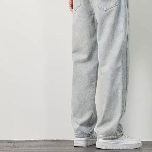 Retro Blaue Gerade Jeans für Herren - Noah