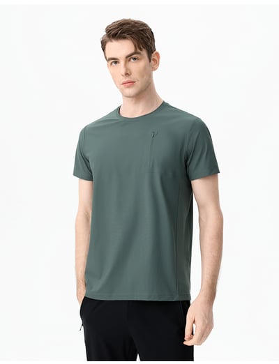Grünes Eiskühlendes Sommer-T-Shirt - Max