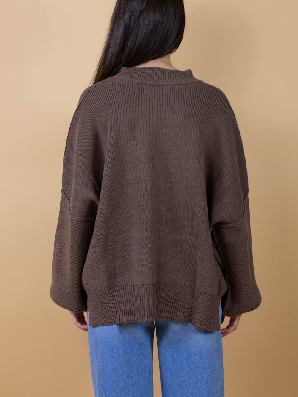 Brauner Strickpullover - Clara