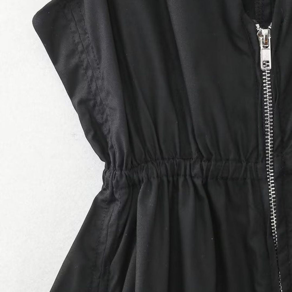 Eva's Weiße Midi-Kleid mit V-Ausschnitt