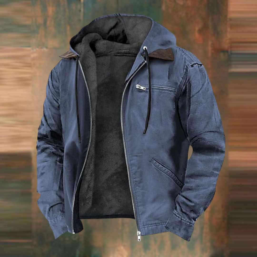 Braune Jacke mit Kapuze - Elias
