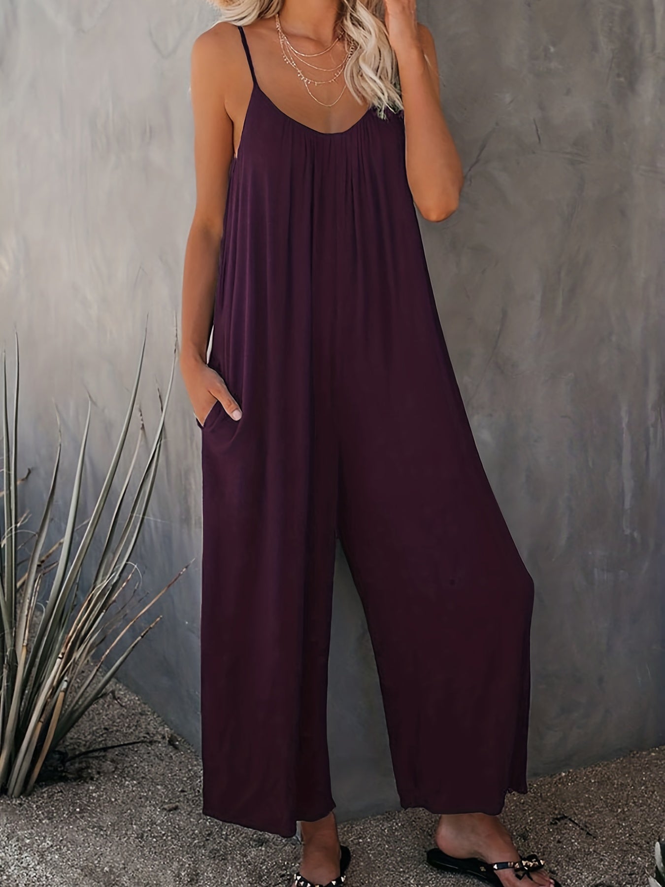 Schwarzer Jumpsuit - Lara