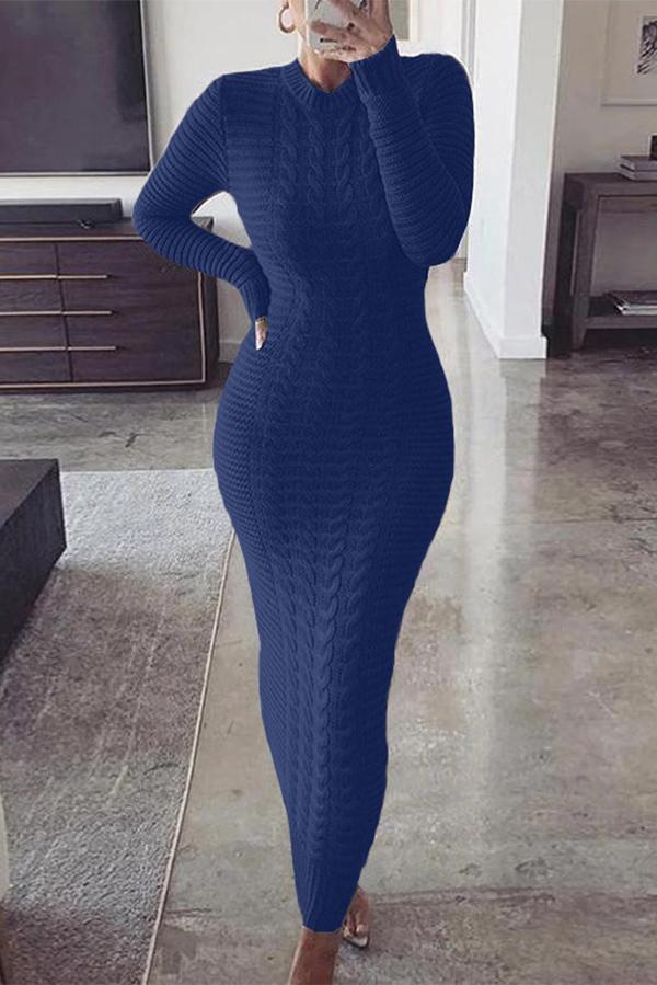 Beiges Strickkleid – Mila
