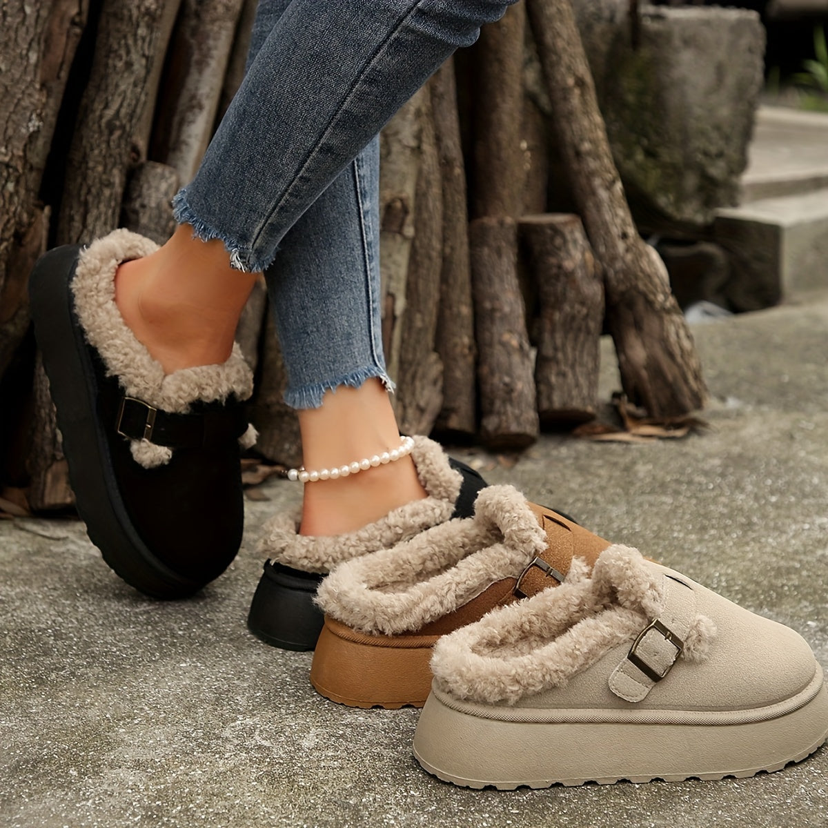 Dunkelbraune Winter Sneakers - Noor