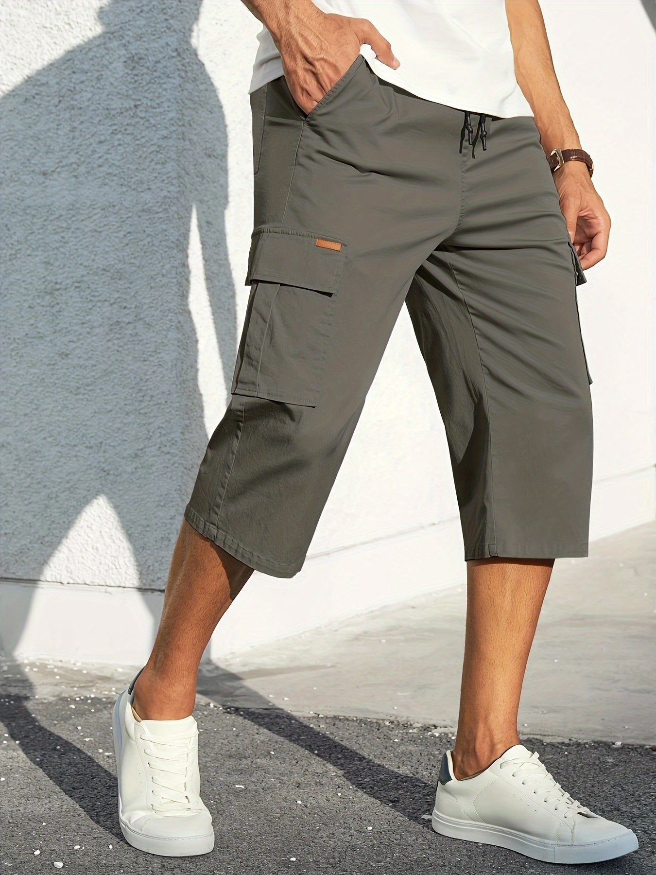 Schwarze Cargo-Bermudashorts - Clemente