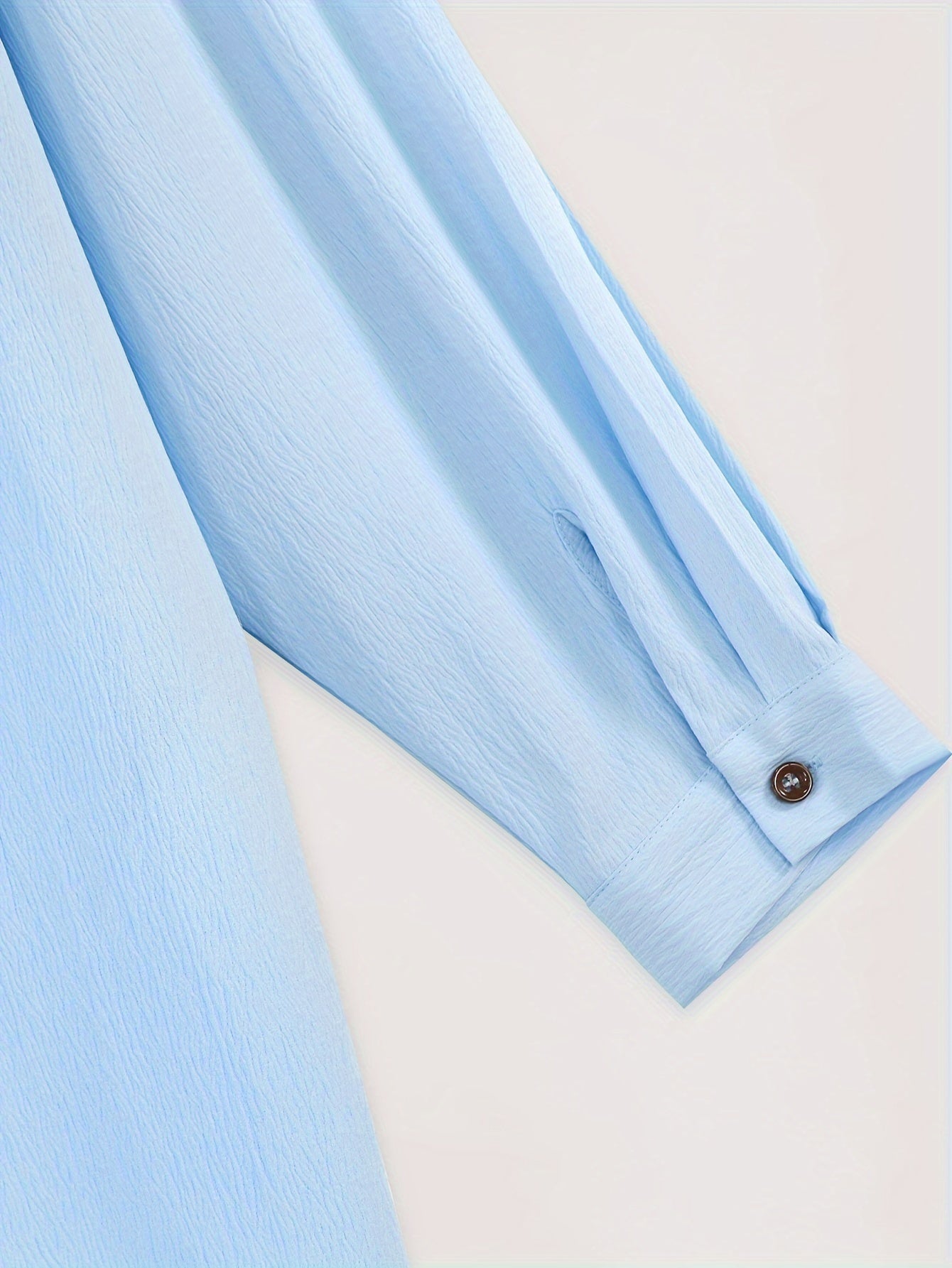 Himmelblaues Strandhemdkleid - Ella