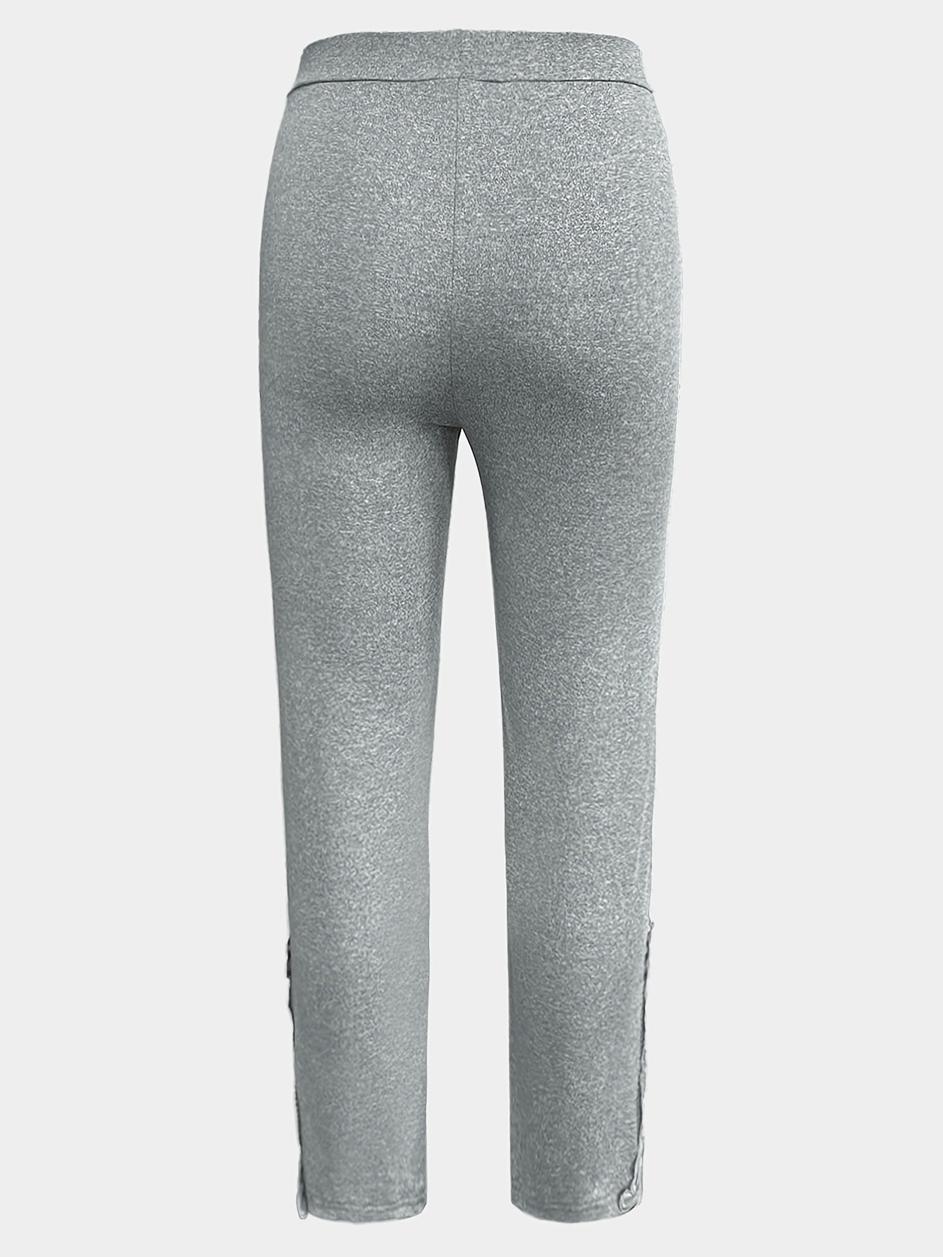 Marineblaue Plus Size Leggings mit Kontrastspitze - Lea