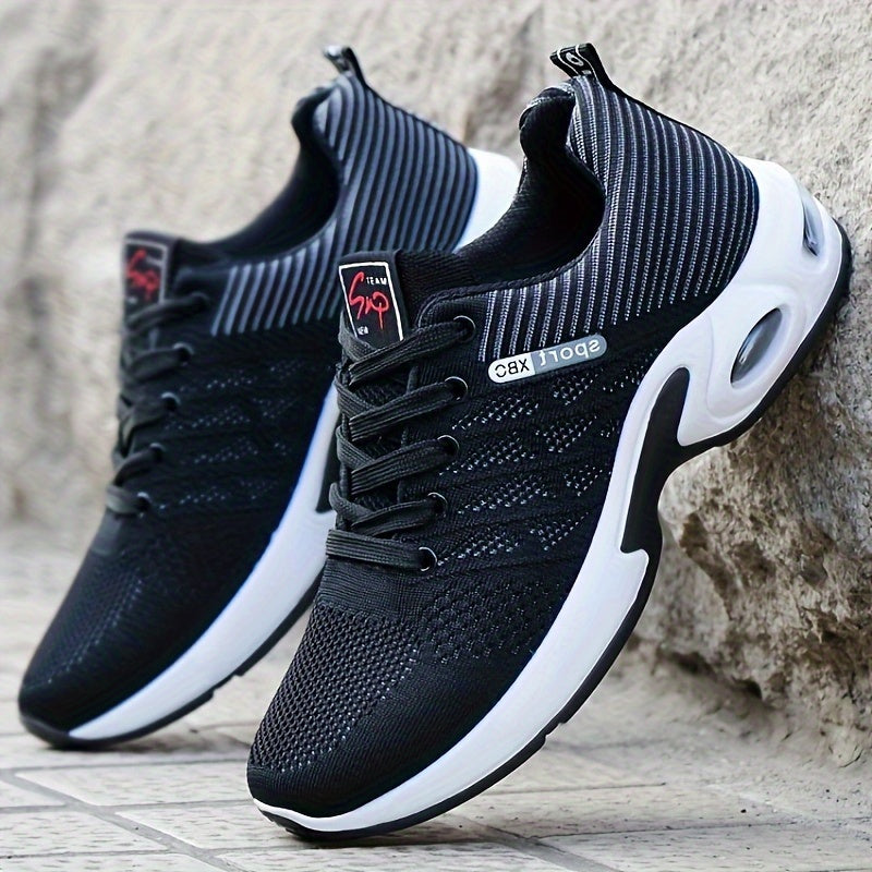 Schwarz-Rote Atmungsaktive Sneakers - Max