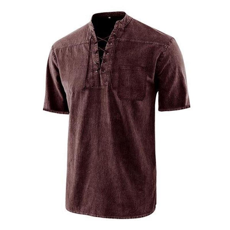 Grünes Gotisches Retro T-Shirt für Herren - Finn