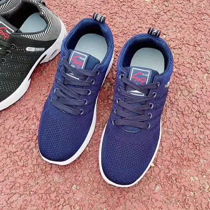 Schwarz-Rote Atmungsaktive Sneakers - Max