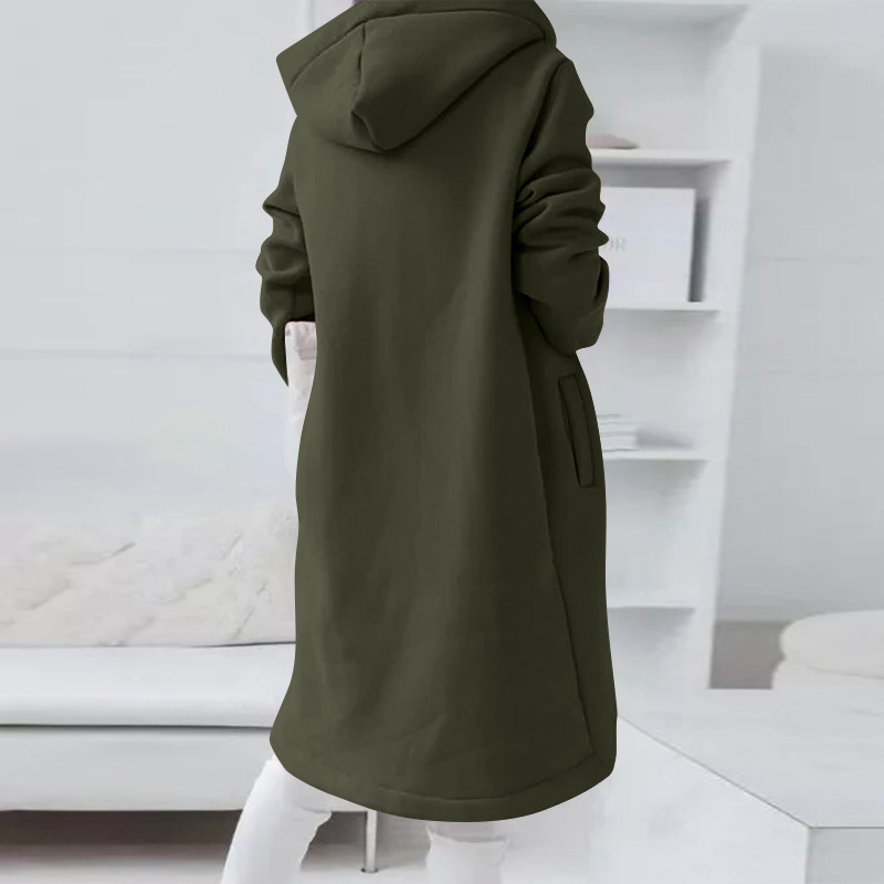 Lange Stilvolle Jacke Rosa - Sofia