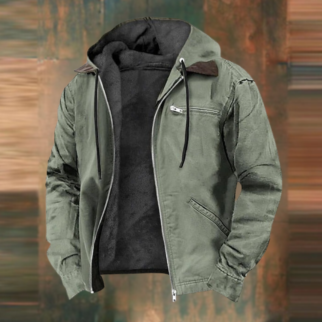 Braune Jacke mit Kapuze - Elias