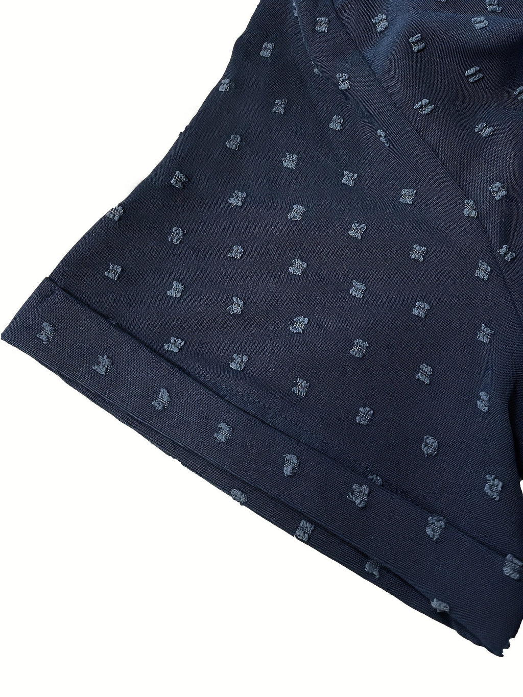 Blaue Schweizer Punktbluse - Lotte