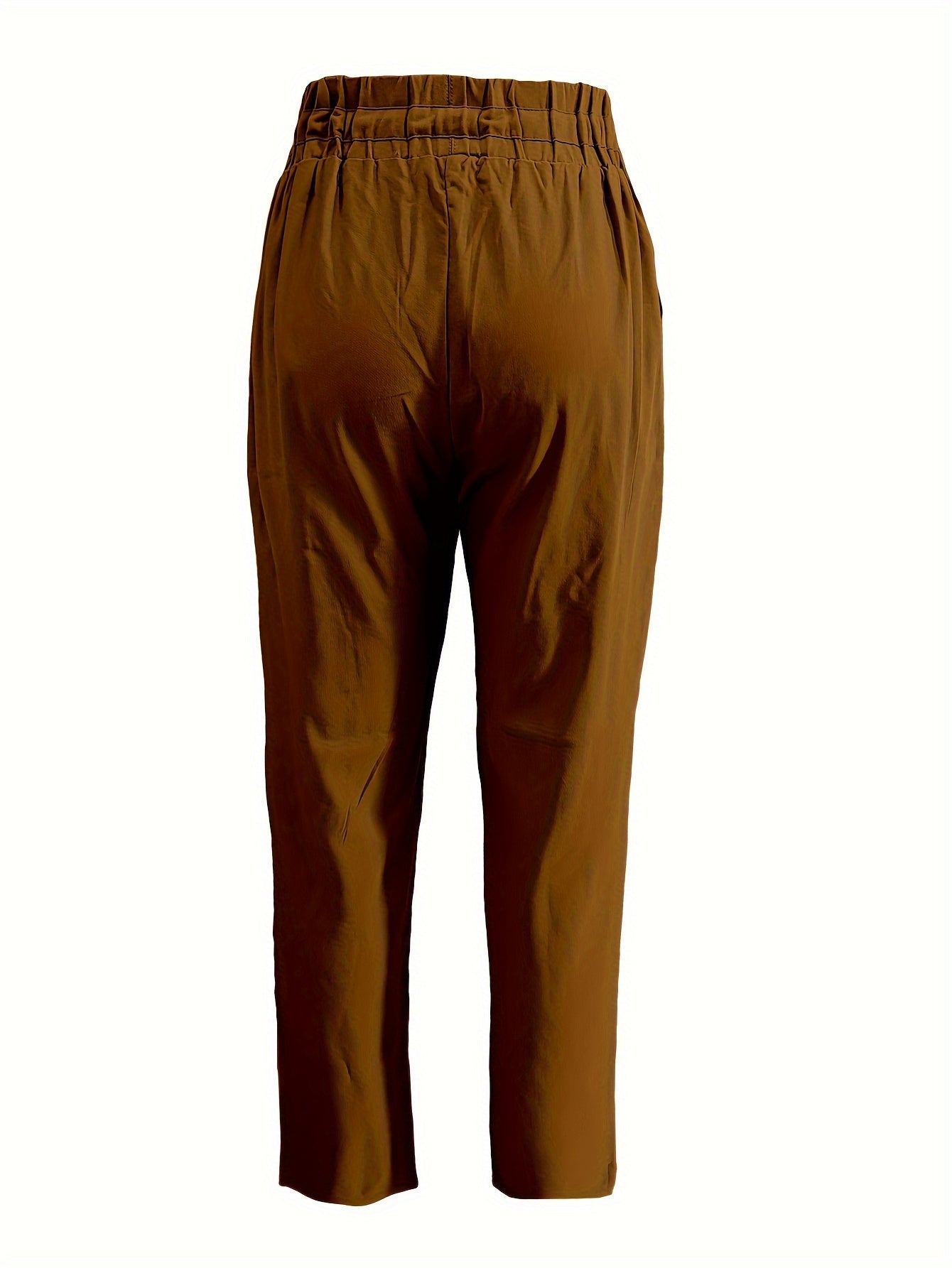 Aprikosenfarbene Slim Fit Hose - Nora