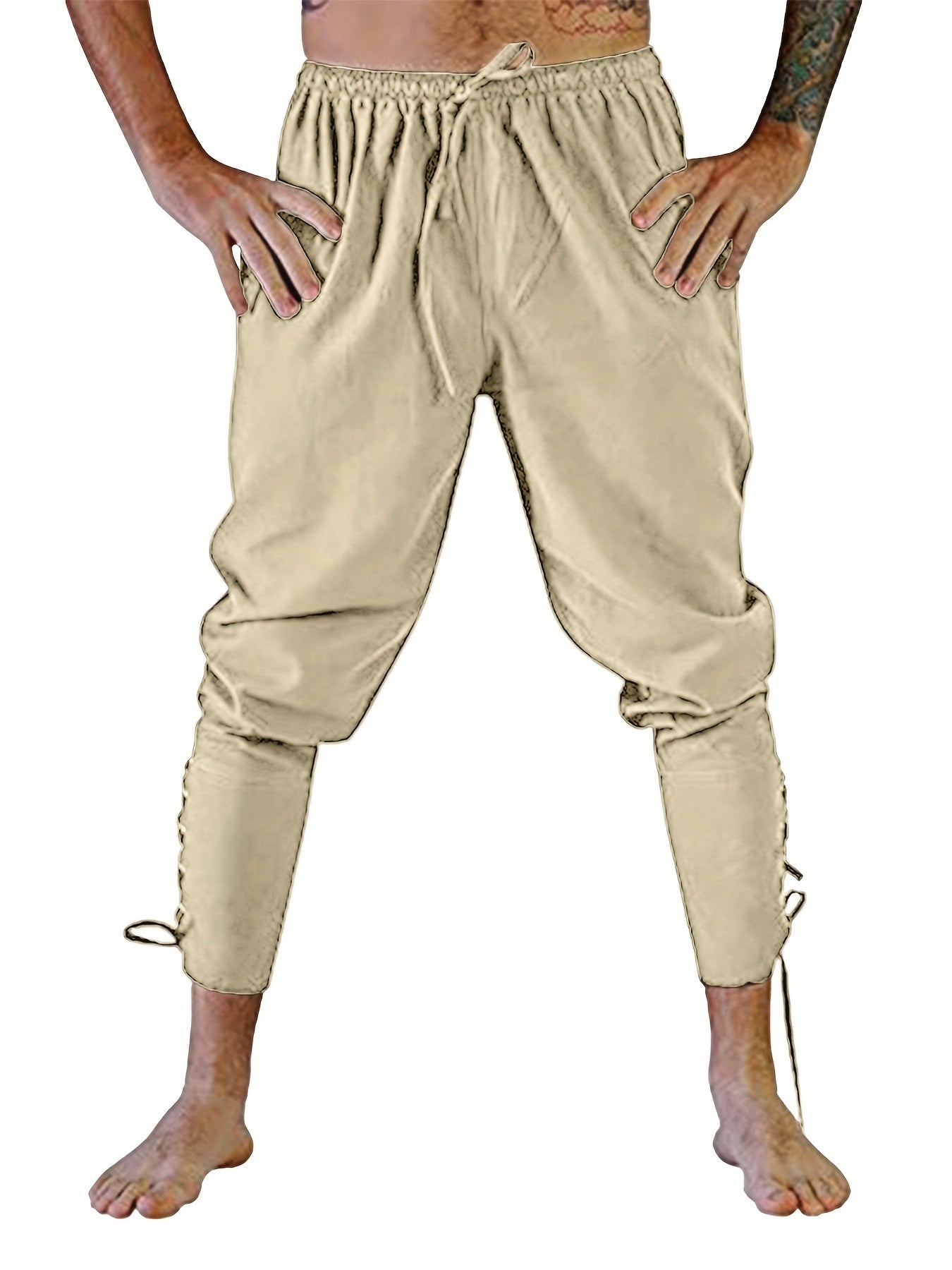 Schwarze Renaissance-Hose - Dereck