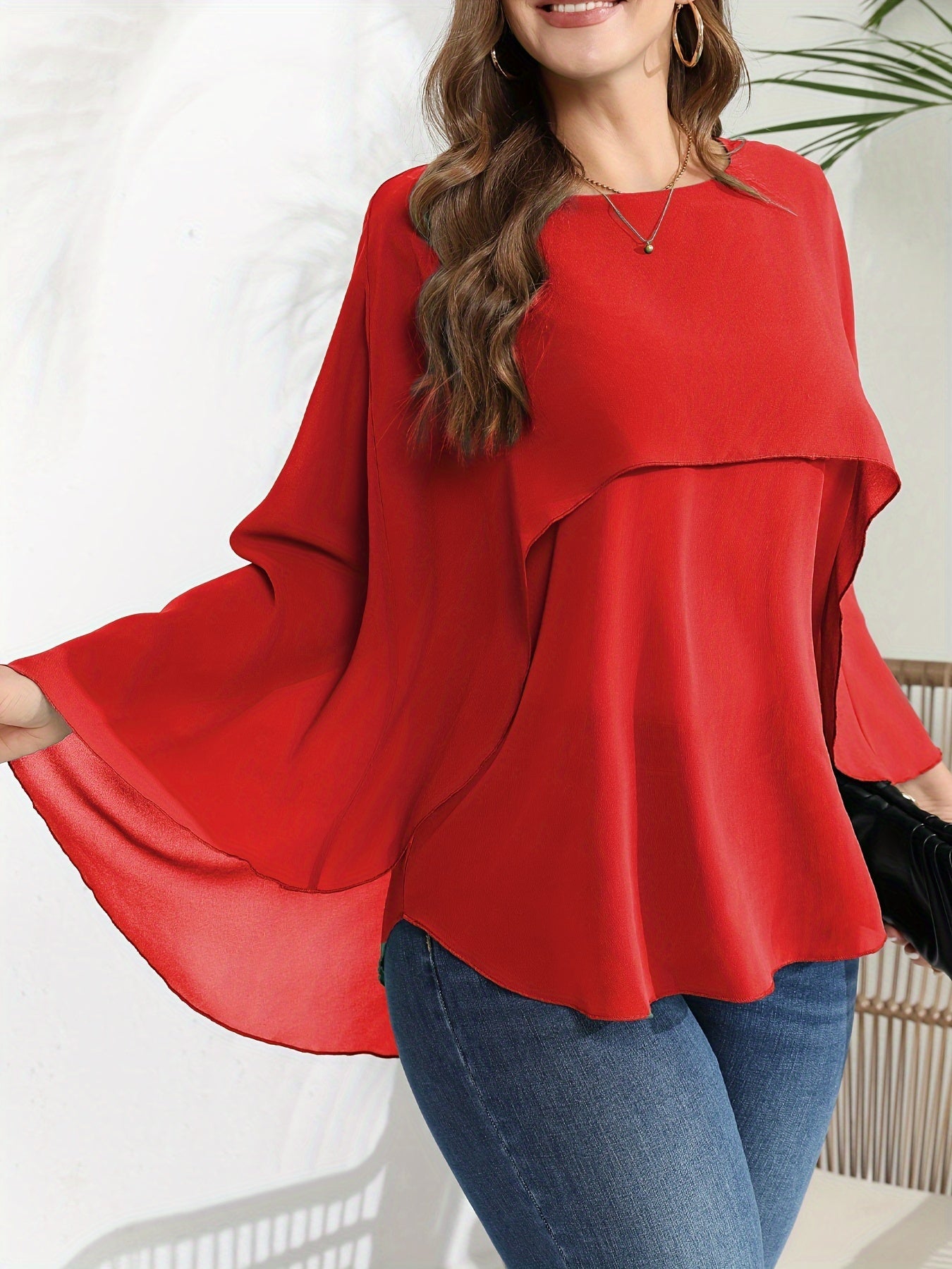 Grüne Mesh-Bluse - Elena