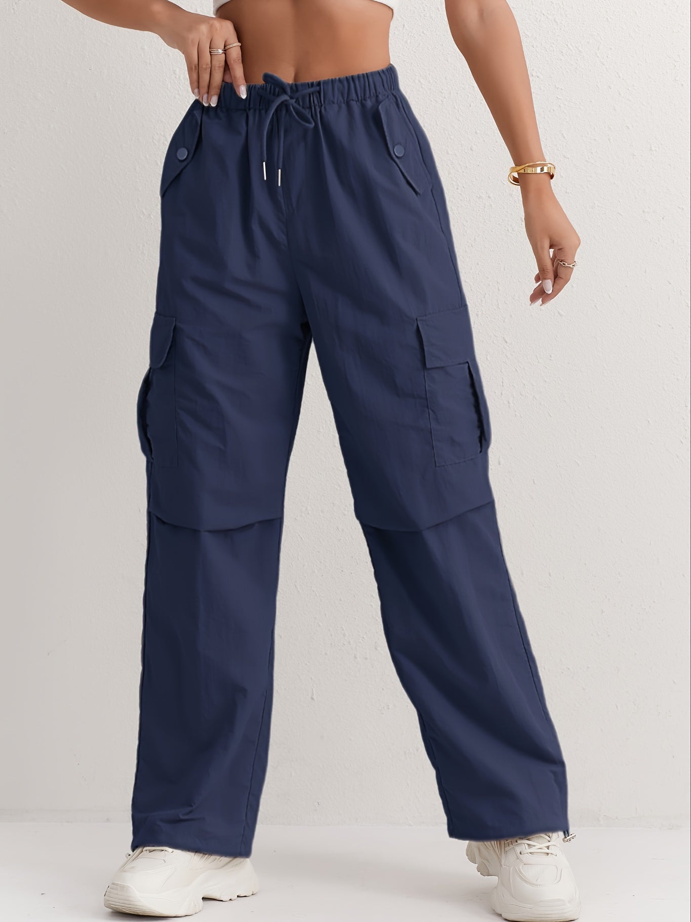 Rosa Cargo-Hose mit Geradem Bein - Lara