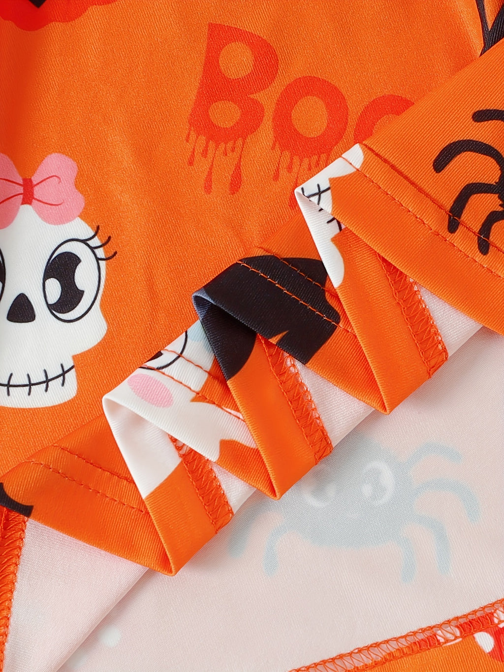 Halloween Rüschenkleid in Rot-Orange - Lilly